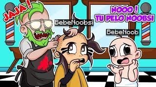 ¡ESCAPA DEL PELUQUERO MALVADO!! ️ BEBENOOBSI Y BEBENOOB ESCAPAN DEL PELUCQUERO MALVADO ROBLOX