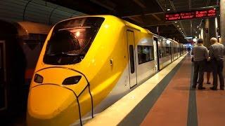 Sweden, ride with Arlanda Express Train from Stockholm Central to Airport Terminal 5