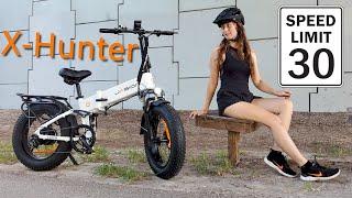 Jasion X-Hunter Folding Fat Tire Dual Suspension eBike | I MADE IT GO FAST!  | Assembly & Test Ride