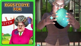 Scary Teacher 3D | miss T Egg to Dye for Walkthrough (iOS Android)