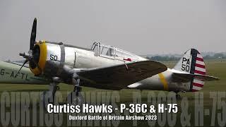Curtiss Hawks - P-36C & H-75 - Duxford Battle of Britain Airshow 2023