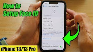 iPhone 13/13 Pro: How to Setup Face ID