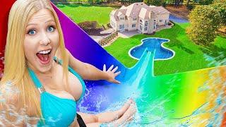 I Made a SECRET Waterpark in My Backyard!