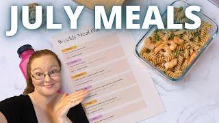 July Meals / What's for dinner / Frugal Dinner Ideas!