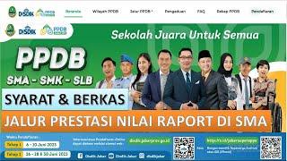 PPDB SMA & SMK 2023 - PRESTASI NILAI RAPORT DI SMA