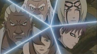 Naruto-Madara vs Five Kages