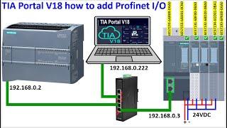 How to configure Profinet I/O ET200SP with PLC S7-1200 via TIA Portal V18