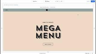 How to create Mega Menu | Part 1/2 | Editor X tutorials