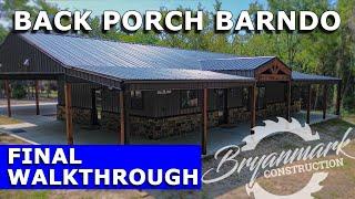 The Back Porch Barndominium - Final Walkthrough |  3 bed/2 bath 1,500 sq. ft. with HUGE back porch!