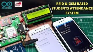 How To Make RFID & GSM Based Students Attendance System With SMS Alert | Arduino Projects