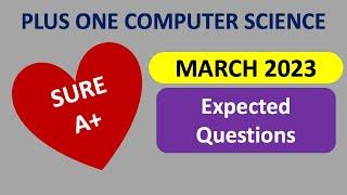 Expected Q&A | Plus One Computer Science | Last Minute Revision