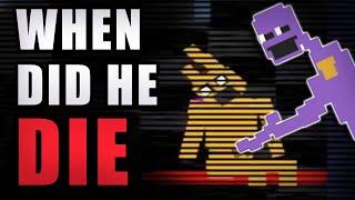 When William Afton ACTUALLY Died in the FNAF Timeline (FNAF 3 Theory)