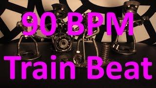 90 BPM - Train Beat Country Rock - 4/4 Drum Track - Metronome - Drum Beat