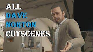Grand Theft Auto 5 - All DAVE NORTON Character Cutscenes Story Mode (Julian Gamble) GTA5