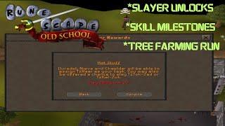 OSRS | NEW UNLOCKS | WILDERNESS SLAYER | TREE FARMING RUN | SKILLS MILESTONES | VLOG