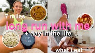 LONG RUN WITH ME | day in the life + what i eat in a day