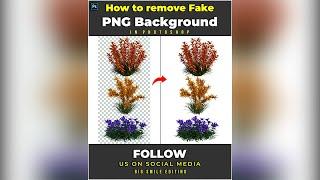 How to Remove Fake PNG Background - Photoshop Tutorial