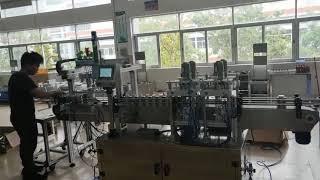 Fully auto PVC glue dauber can capping machine with cap placing system