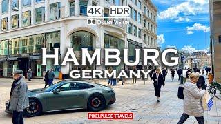 Hamburg  Germany | Spring Walking Tour in Hamburg |4K HDR 60fps|