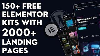 150+ Free Elementor Landing Page Templates kits With 2000+ Free Landing pages