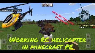 Working RC helicopter in Minecraft PE (Command Creation) | Review#1