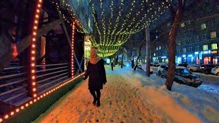 Novosibirsk - City center in the evening - Russia / Новосибирск 4К