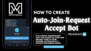How To Create Auto Join Request Accept Bot Telegram Account English | Heruko | OpusTechz