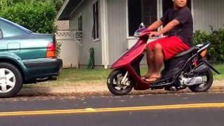 Af35 live Dio 3 zx 50cc moped first run break in