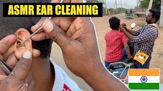 ASMR EAR CLEANING AT INDIAN STREET