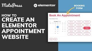 How to Create an Elementor Appointment Website