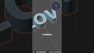 Blender Tip: How to Create 3D Text ️ #blender3d #tutorial #blender #3dmodeling #3dart #3dartist
