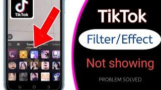 Tiktok Affects Not Showing | Tiktok effect problem | TikTok Filter Search Bar Show Nhi Ho Raha