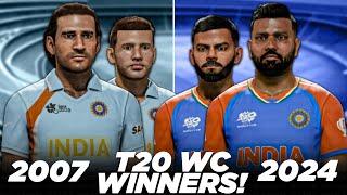 India 2024 Champions vs India 2007 Champions | Cricket 24
