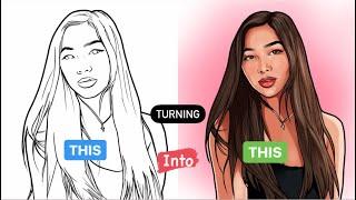 HOW TO CARTOON YOURSELF#2(painting and shading)