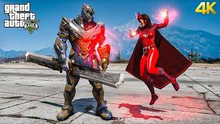 GTA 5 - Scarlet Witch VS Thanos | Avengers Endgame Battle!