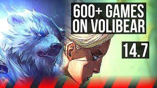 VOLIBEAR vs CAMILLE (TOP) | 600+ games, 4/1/2 | EUW Master | 14.7