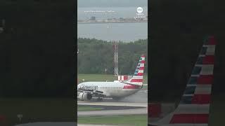 American Airlines plane blows tire during takeoff from Tampa airport