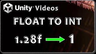 How to CONVERT FLOAT TO INT in Unity