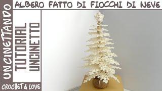  Albero fatto con i Fiocchi di Neve ️ - 5 Fiocchi di Neve Diversi - Tutorial Passo a Passo