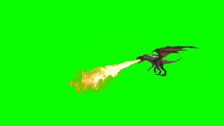 FREE: Awesome Fire Breathing Dragon Animation with Sound Effect Green Screen
