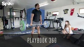 Dhani Jones Works Out With CrossFit Champ Camille Leblanc-Bazinet - Playbook 360