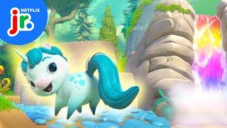 Kelp's Unicorn Dance Magic!  Not Quite Narwhal | Netflix Jr