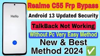 Realme C55 Frp Bypass, Android 13 Without Pc 2024 / Realme C55 Gmail Account Remove Very Easy