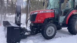 #207 Massey Ferguson 1648 Clearing WET HEAVY SNOW