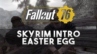 Fallout 76 - Skyrim Intro Easter Egg