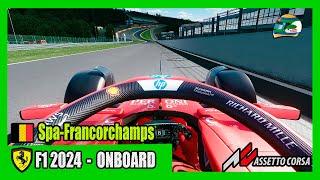 Ferrari F2024: SPA-FRANCORCHAMPS 2022 Q1 Onboard Lap | Assetto Corsa