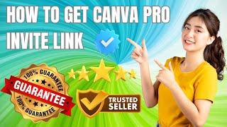 Canva Pro Team Invite Link With Lifetime Warranty 100% Working In 2025