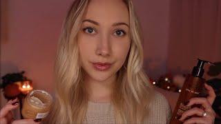 ASMR Autumn Spa Pampering | Gentle Skincare, Hand Massage, Soft Whispering (layered sounds) 