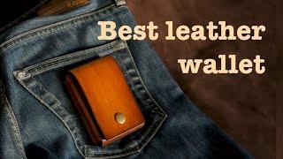 Leather wallet | Mens wallet | ASMR no talking