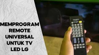 seting / memperogram remot multi / universal tv LED LG